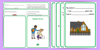 Saying Sorry Social Situation - social stories, Social story, ASD, autism, saying sorry, apologising, ASC, friendship