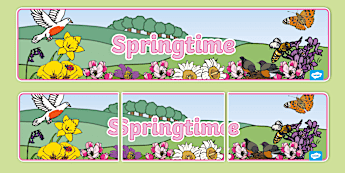 Springtime Flash Springtime Artworks | twinkl.co.uk