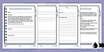 Language Template • Twinkl.com.au