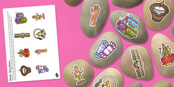 Diwali Story Stone Image Cut-Outs - diwali, story stone, image, cut outs, eyfs, early years, story, stone
