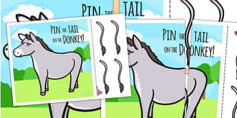 Pin The Tail On The Corgi - Jubilee Party Games - Twinkl