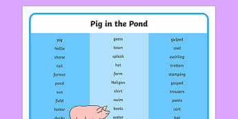 The Pig in the Pond - Martin Waddell Primary Resources