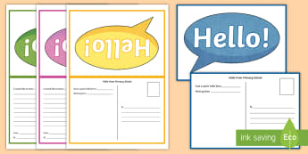 CfE Primary 7 Transition Questions Postcards - P7, Secondary School, Writing template,Scottish