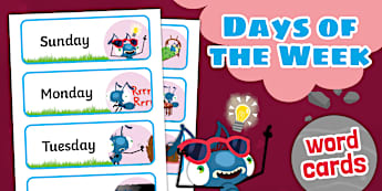 Anton Digs Deep – Days of the Week Cards