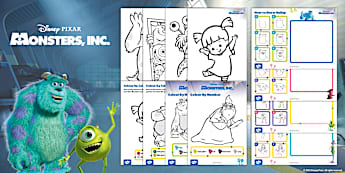 Monsters, Inc.: Colouring & Drawing Pack