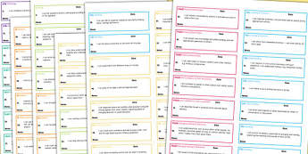 Early Years Outcomes 'I Can' Statements on Stickers Ages 40 to 60 Months