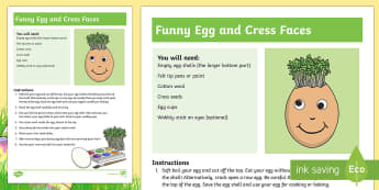 Easter Egg Funny Faces Activity - Easter, Craft, Easter Eggs 