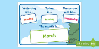 Classroom Calendar Display Resources | Primary - Twinkl