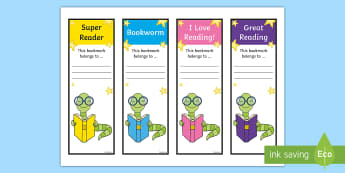 Bookmarks To Print | Bookmarks for Kids Online - Twinkl