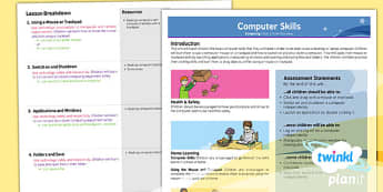 Computing: Computer Skills KS1 Planning Curriculum Overview