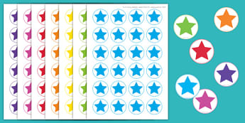 Stelle per Contare da Ritagliare
