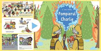 Pompierul Charlie -  Poveste PowerPoint