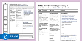 Consolidare sunetul j și literele j, J – Schiță de lecție