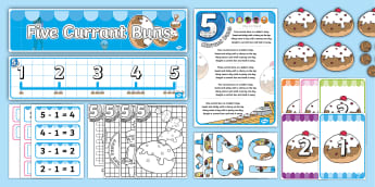 5 Currant Buns Nursery Rhyme Primary Resources Nursery Rhyme