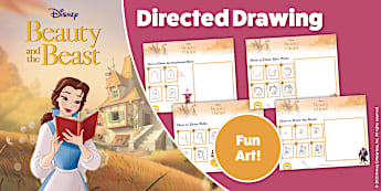 Beauty and the Beast: How To Draw Characters Activity