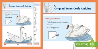 Basic Paper Swan Origami Projects | twinkl.com.au