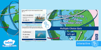 NewsRoom Weekly Quiz - 3rd September 2021