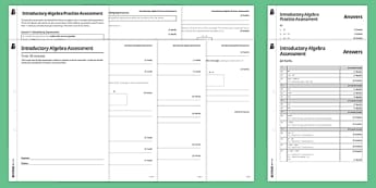 Year 7 Year 10 Maths Algebra Skills Worksheets