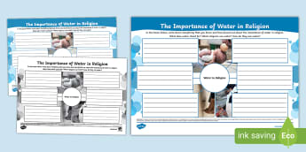 Water Play Meta-Skills Self-Reflection Activity Sheets