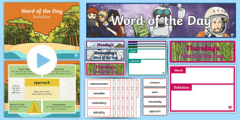 Word of the Day - Year 3 - KS2 Higher Level Vocabulary