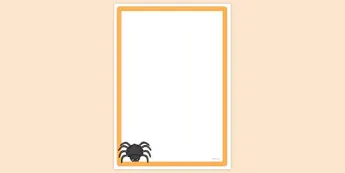 Spider Slide Border Blank Spider • Twinkl.co.uk