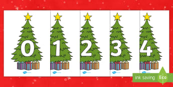 christmas numbers printable 1 50