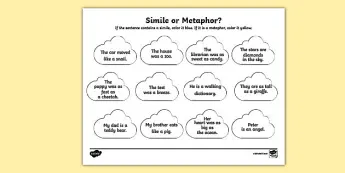 Similes Worksheets | twinkl.com