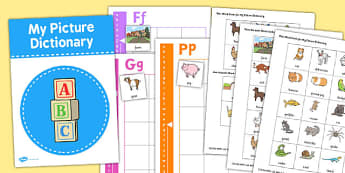 Picture Dictionary Animals Word Cards Pack - picture, dictionary