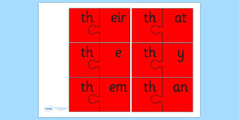 th and Vowel Production Jigsaw Cut Outs - th, game, jigsaw, sound