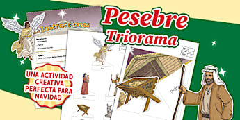 Triorama: Pesebre de Navidad - Twinkl Chile