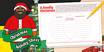 A Deadly Christmas Activity Sheet