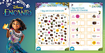 Encanto: I Spy and Count Within 20