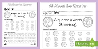 free all about the nickel activity worksheet math resources