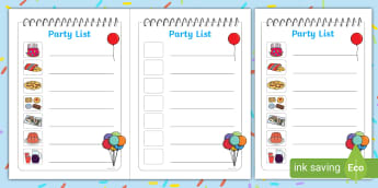 Birthday Lined Writing Paper - Have Fun Teaching