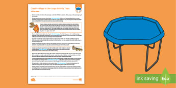 Large Activity Trays Maths Plans | EYFS Mathematics - Twinkl