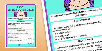 Linia de pauză și de dialog - Planșe informative