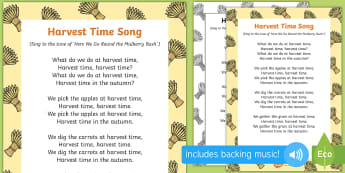 Harvest Festival Songs and Rhymes for Children and Parents