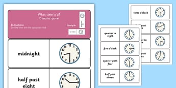 ESL Time Games - ESL Telling the Time Role Play - Twinkl