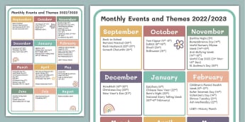 2023 Calendar Of Events Uk 510 Top Festivals And Celebrations Calendar 2022 2023 Teaching Resources