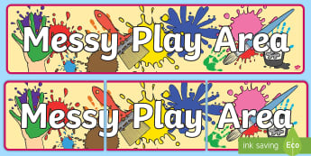 Themed Signs And Labels Colour Art Paint Early Years Eyfs