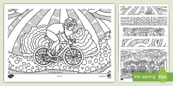 Tour of Britain Colouring Sheets