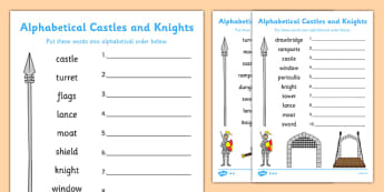 Download Castles & Knights Writing Frames and Worksheets Primary Resource