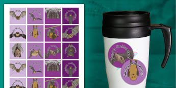 * NEW *   Halloween | Bats | Purple Colours | Reward Stickers