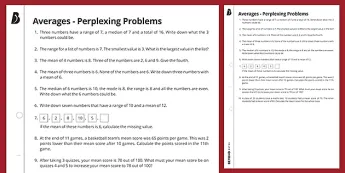 Perplexing Math Homework Maths Homework Activities | twinkl.co.uk