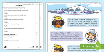 ESL Reading Comprehension Worksheets | Twinkl - Twinkl