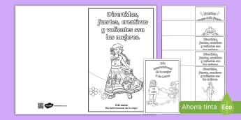 Material educativo sobre el Día Internacional de la Mujer