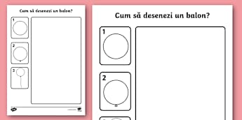Cum să desenezi un balon – Desen în creion pentru începători