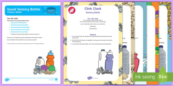 Sound Sensory Bottles Treasure Basket Ideas - Phase 1, Aspect 1, General Sound Discrimination, Environmental Sounds, phonics, letters and sounds