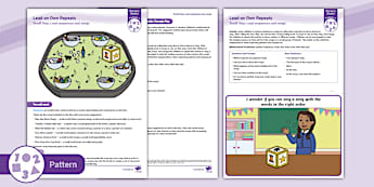 Lead on Own Repeats Nursery Maths Scheme of Learning - | White R
