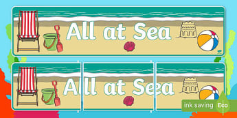All At Sea' Display Banner - seaside, seaside banner, seaside display banner, all at sea banner, all at sea display banner, at sea banner, seaside display